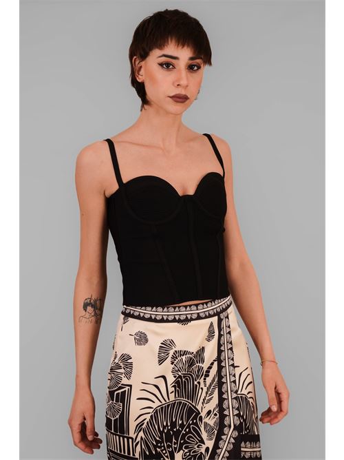 Bustier in guaina elastica twins fantasy | T4555BLACK